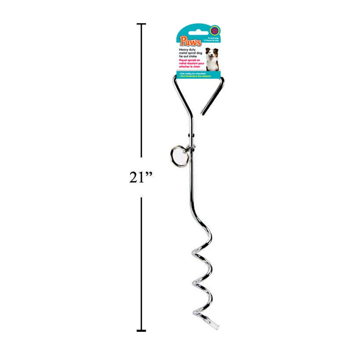 Estaca Para Atar Perro En Espiral De Metal - Image 2