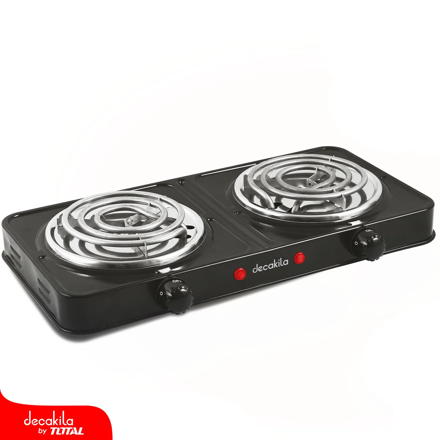 Estufa Eléctrica Portátil De Dos Quemadores, 1000W, 110V 50/60Hz, 430*240*75Mm - Image 4
