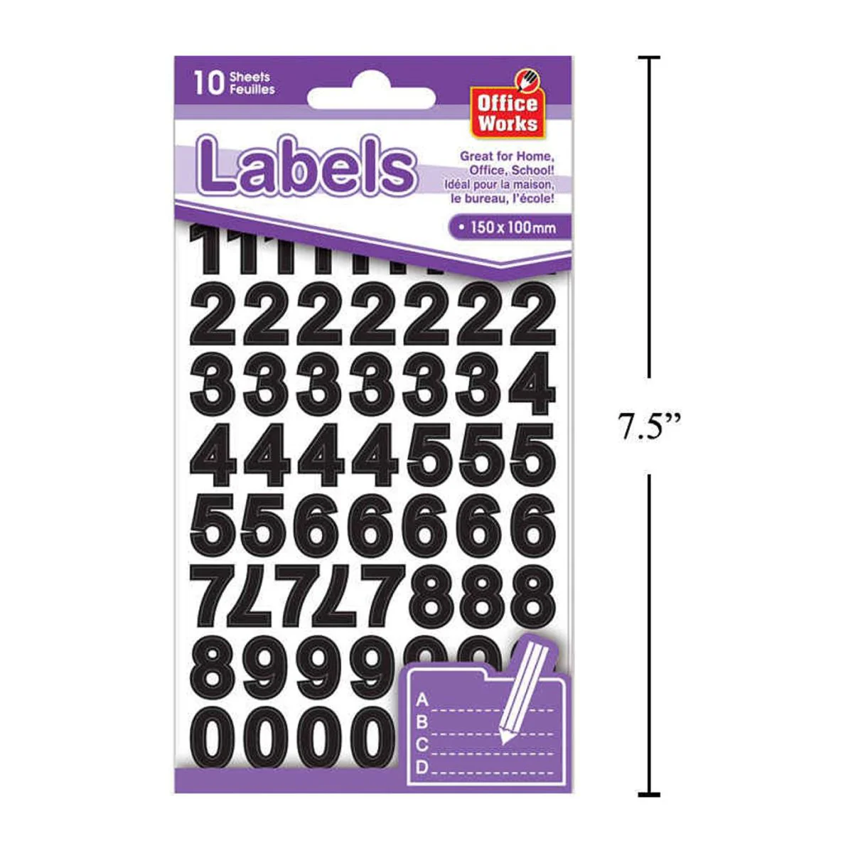Etiquetas Stickers Adhesivos De Numeros 10 Pzas - Image 2