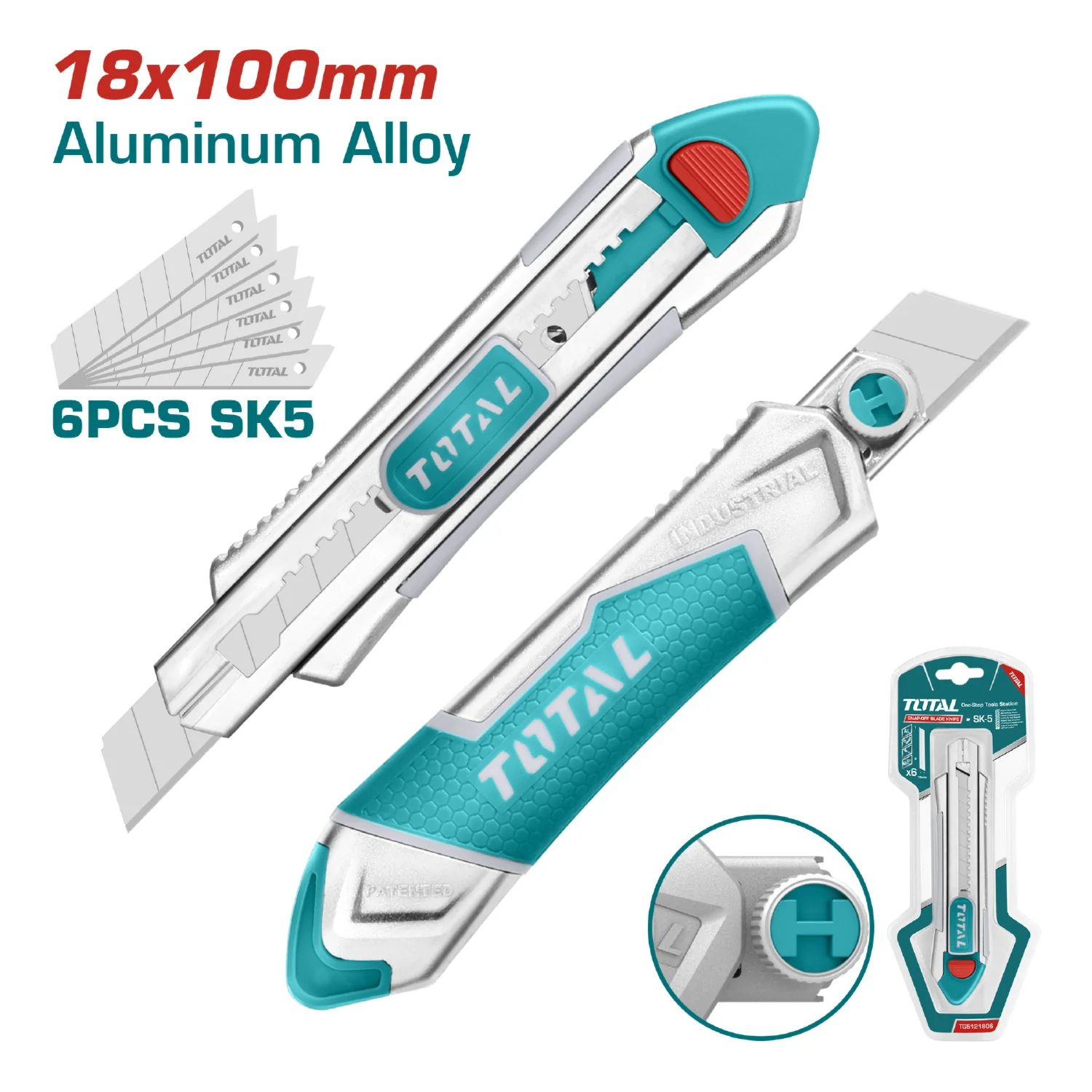 Exacto De 185 Mm. Con Cuchillas De 18 Mm X 100 Mm. SK5. Con 6 Cuchillas De Repuesto SK5. - Image 2