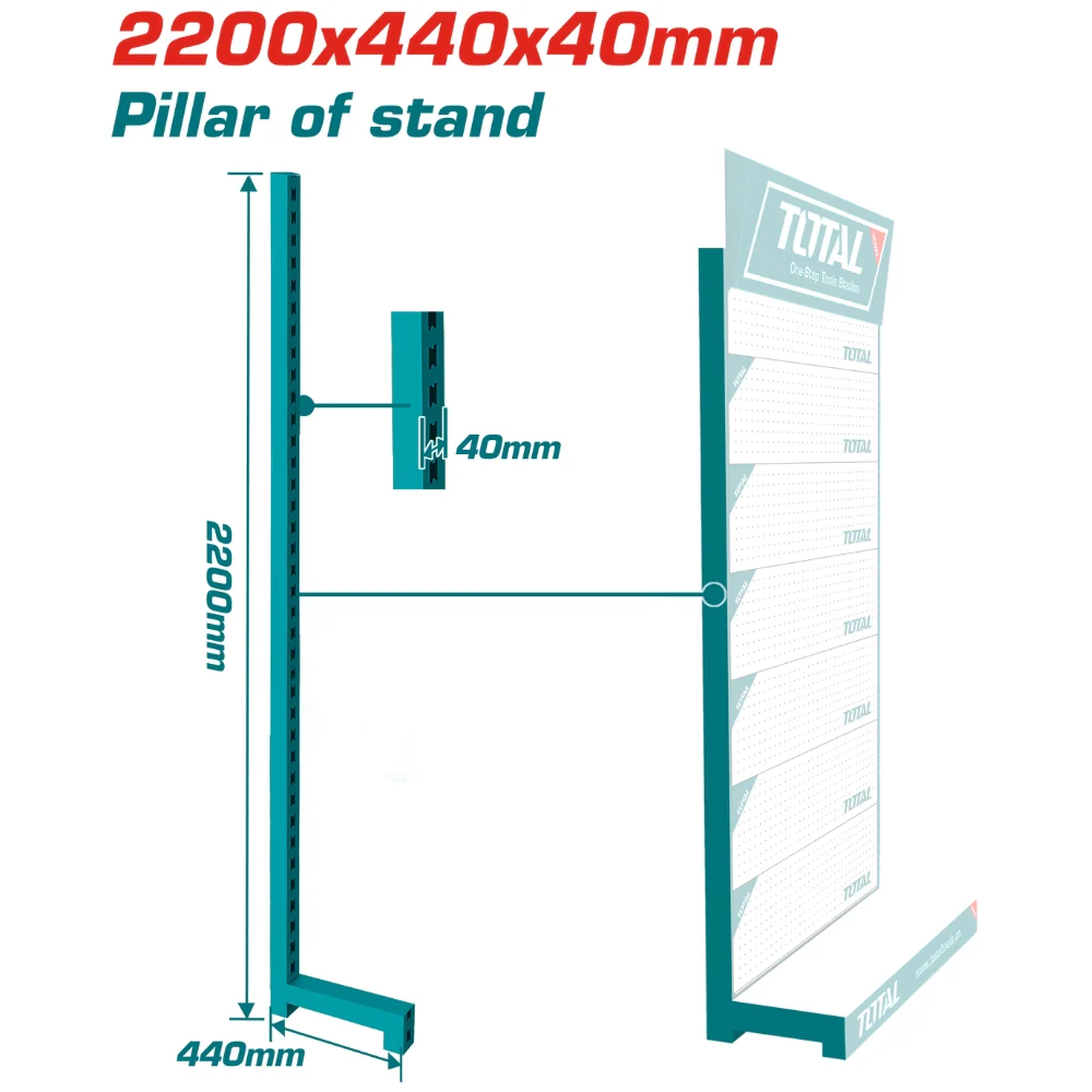 Exhibidor TOTAL 950 Mm X 2200 (Exhibidor De 7) - Image 5