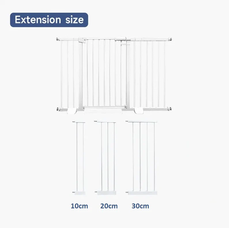 Extensión Para Puerta De Seguridad L374 Para Bebes Y Mascotas De 30 Cm, Color Blanco - Image 2