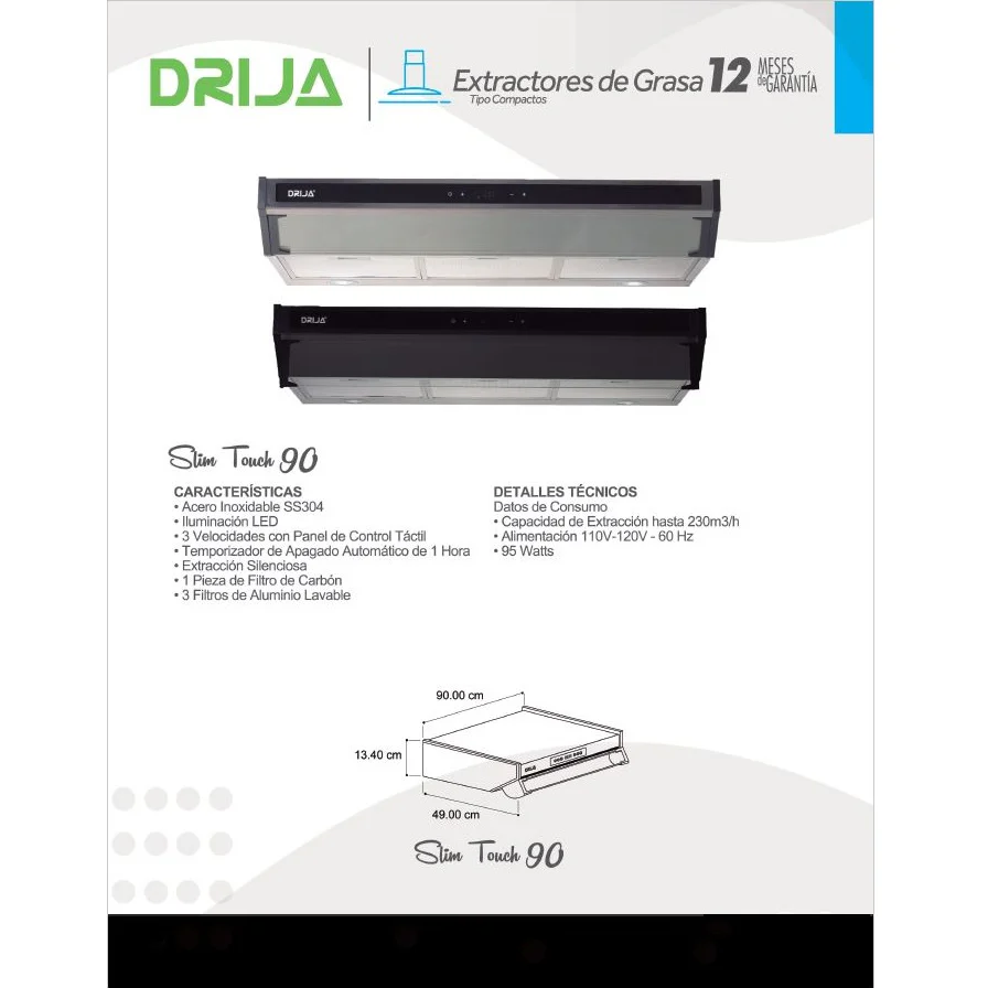 Extractor De Grasa Slim Touch 90 - Image 2