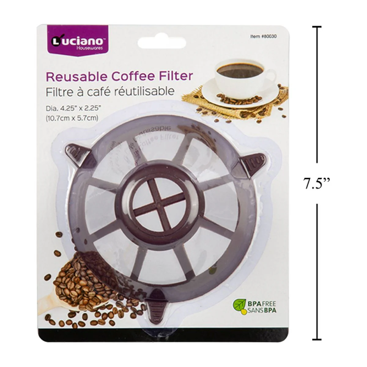 Filtro De Café Reutilizable Luciano, Forma Cónica - Image 2