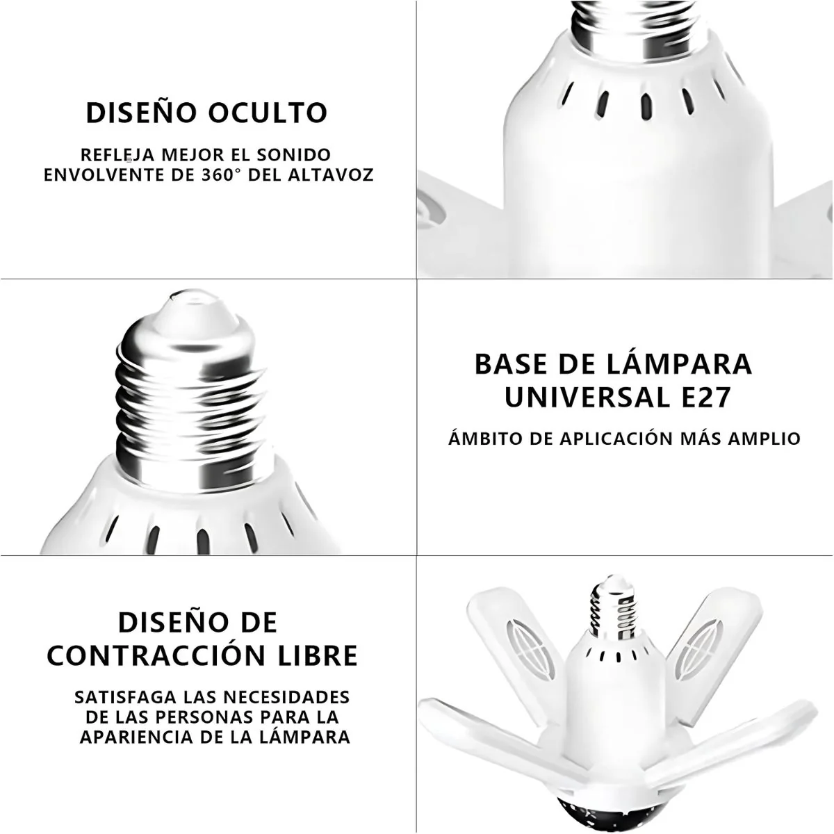 Foco Bombillo LED Con Bocina Integrada Bluetooth. Lámpara Musical RGB Con Proyector Estrellado Y Control Remoto. Tipo Discoteca Cielo Estrellado De Colores - Image 3