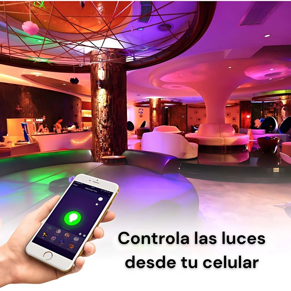 Foco LED Inteligente GU10 RGB Con App Y Control Remoto 5W. Bombilla Regulable Con Wifi+Bluetooth Compatible Con Alexa Y Google Assistant. Bombillos - Image 3