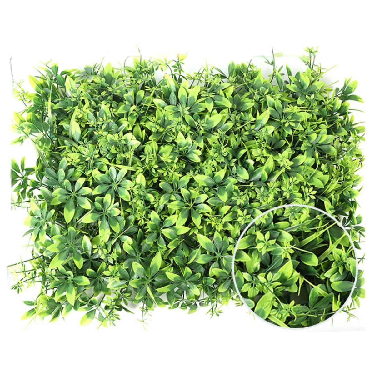 Follaje Artificial De Plástico (60 X 40 Cm) De 4 Cm De Altura Para Jardín Vertical, Muro Verde, Decoración Interior Y Exterior.