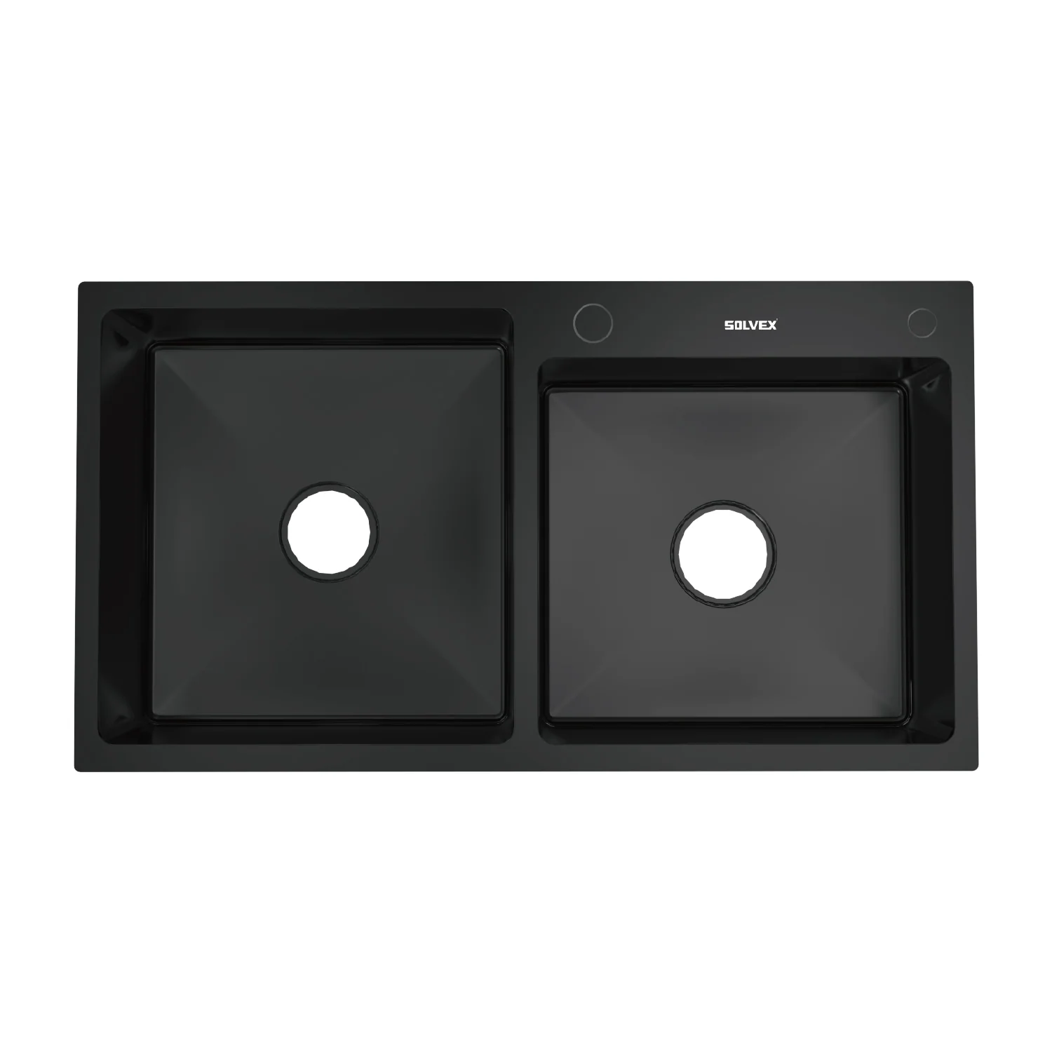 Fregador De Cocina Empotrable Con Doble Tina 85X46x22cm. Acero Inoxidable Con Superficie Cepillada. - Image 2
