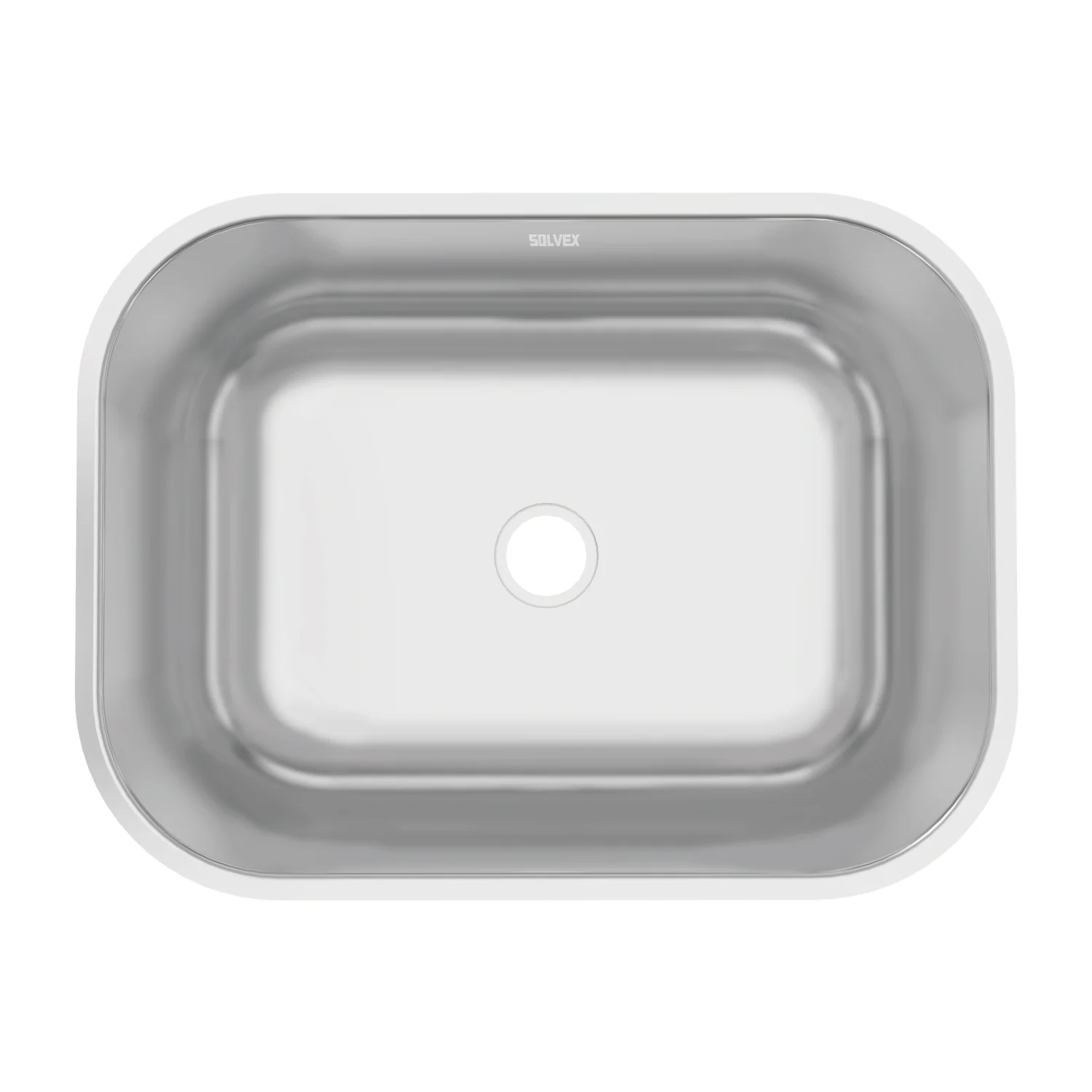 Fregador De Cocina Submontar 45X54x17cm. Acero Inoxidable. Superficie Cepillada. - Image 2