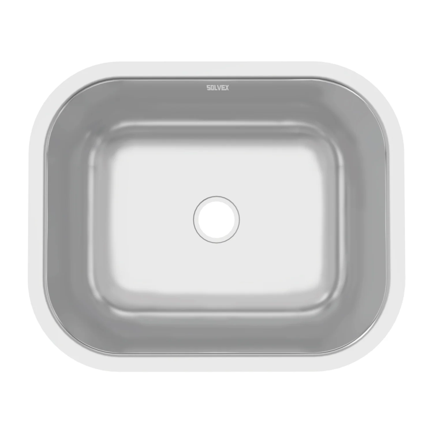 Fregador De Cocina Submontar 47X35x17cm. Acero Inoxidable. Superficie Cepillada. - Image 2