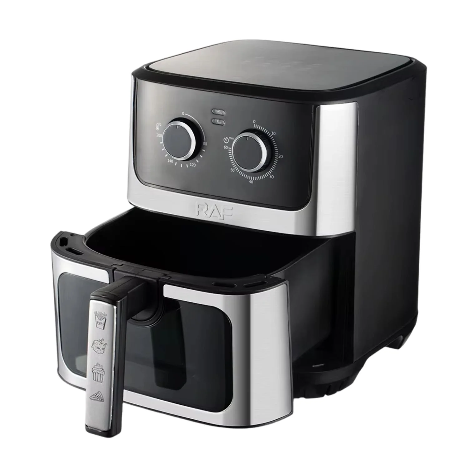 Freidora De Aire 6.5L 1500W 110V 60Hz Perilla Canasta Grande Con Ventana Antiadherente 360° Air Frier - Image 3