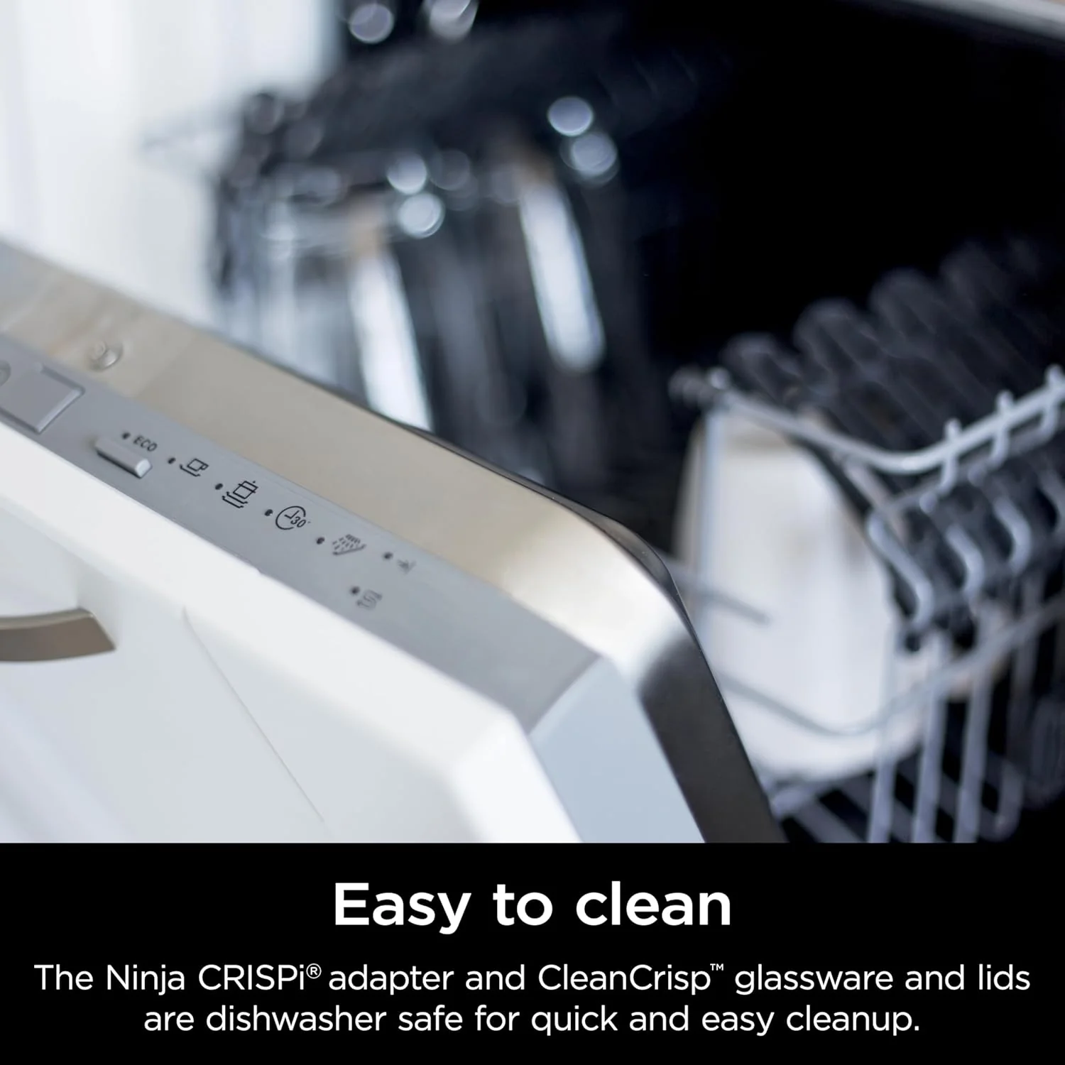 Freidora De Aire Transparente Crispi Ninja 4 En 1. Air Fryer Portátil De Vidrio, 2 Recipientes De 4 Cuartos Y 6 Tazas. - Image 5