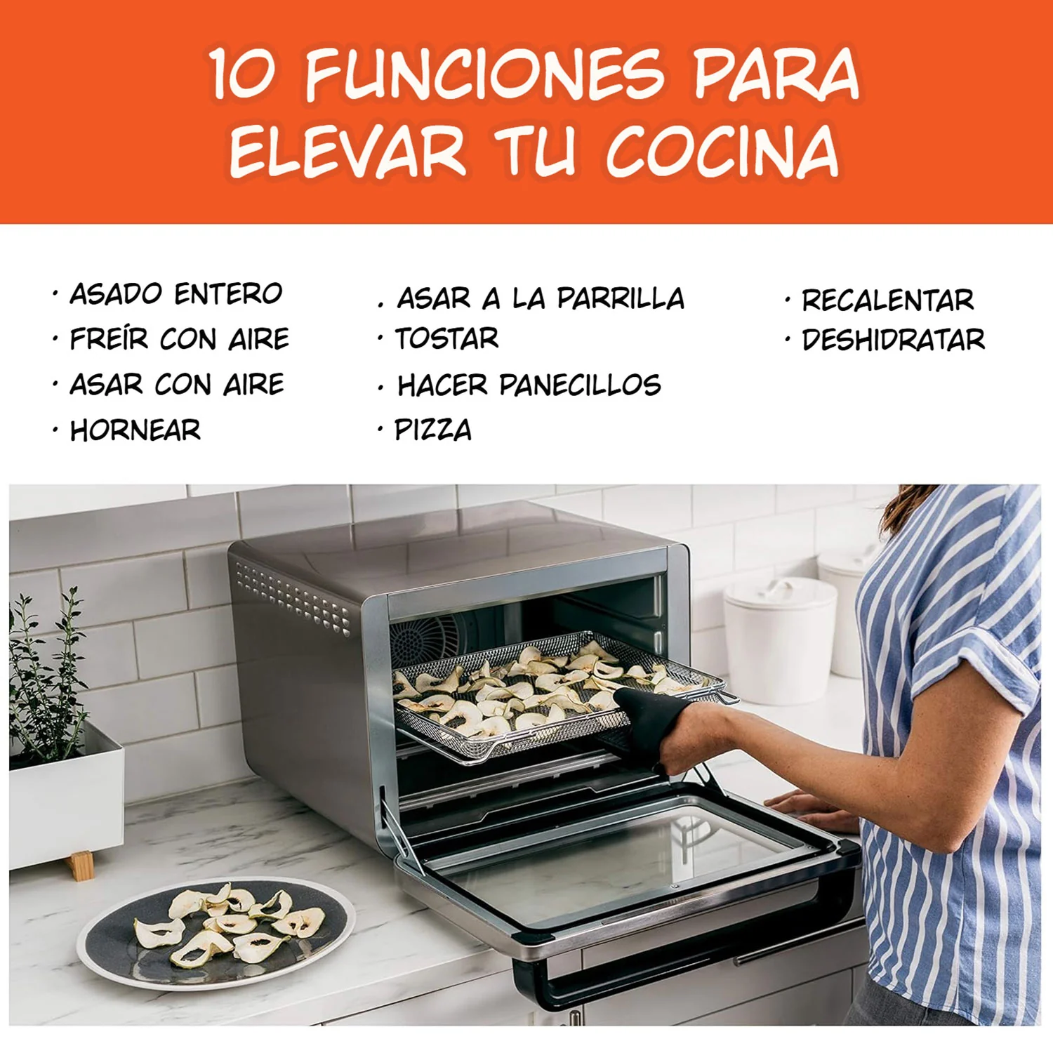 Freidora De Aire Y Horno Tostador 10 En 1 XL Ninja Foodi DT201. - Image 2