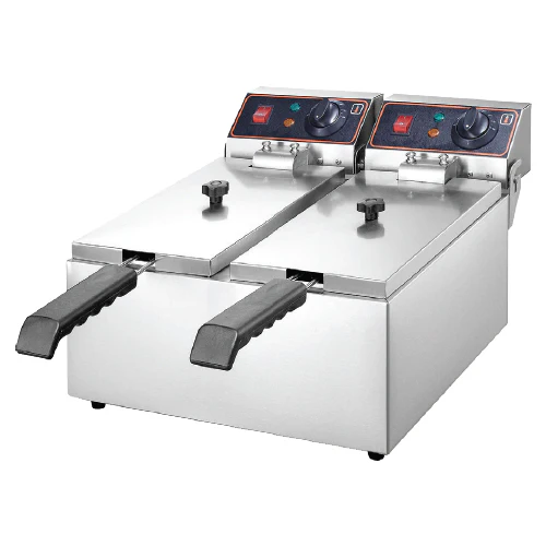 Freidora Electrica 220/60Htz 17L*2 600*500*330 Mm. Codigo SH10