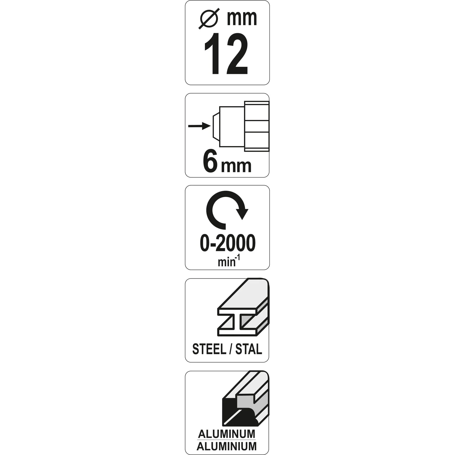 Fresa Lima Rotativa 12Mm Para Metal Vástago 6Mm. Para Motortool, Dremel - Image 4
