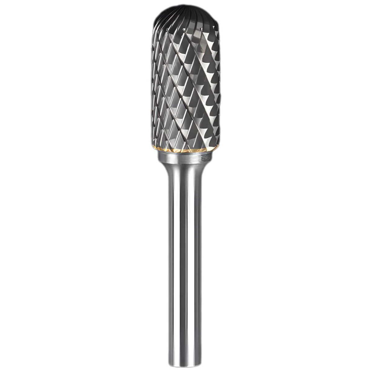 Fresa Lima Rotativa Cilíndrica Redondeada De Carburo De Tungsteno Para Mototool. Vástago: 6Mm. Cabeza: 12Mm.