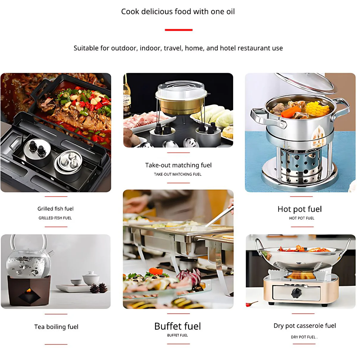 Fuego Instantaneo Lata De Combustible Para Chafing Dish Y Catering. Combustible Enlatado Para Calentar Alimentos. 3 Mechas De 2 Horas (Pack De 48 Unds) - Image 2