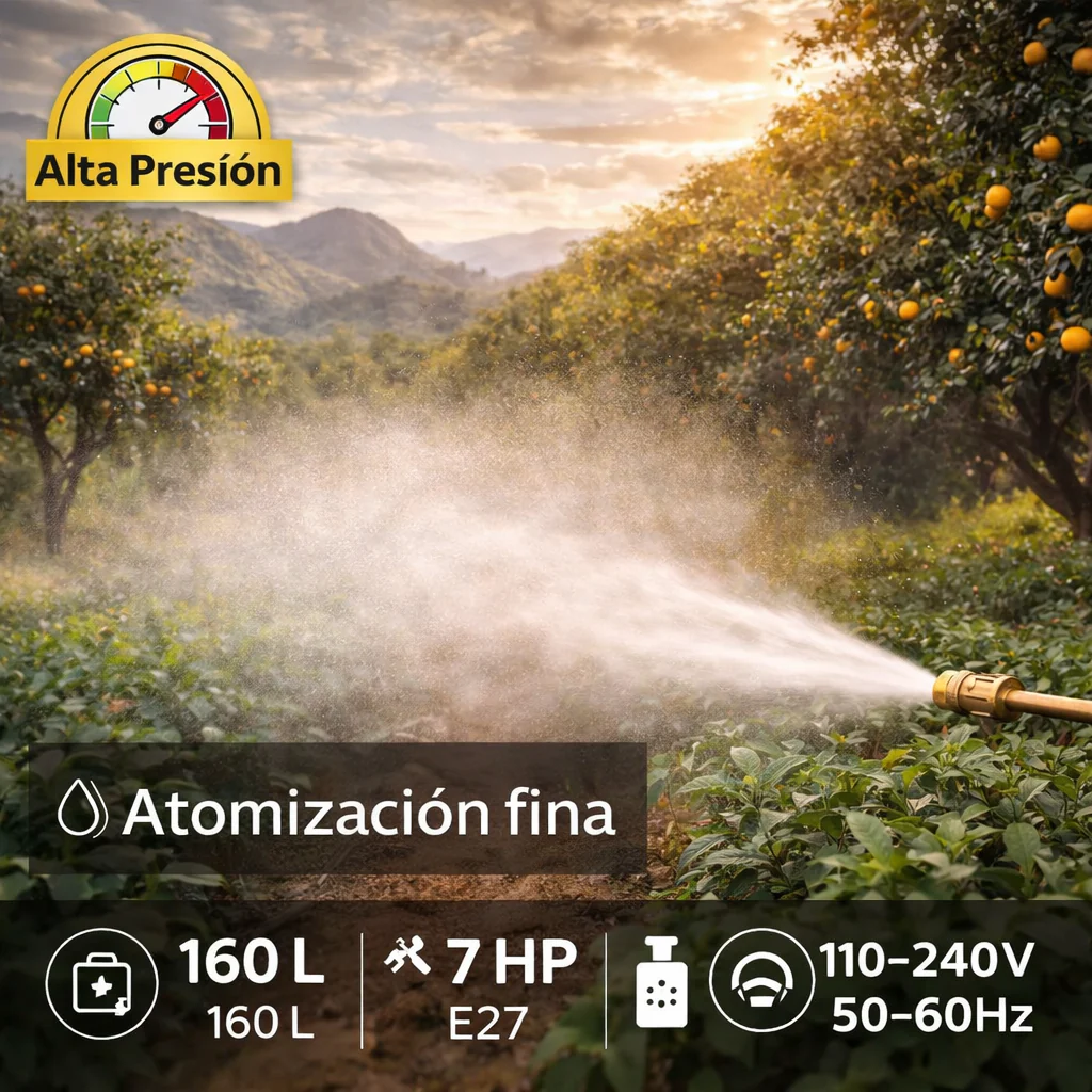 Fumigadora Agrícola De Gasolina 160 L Con Ruedas. Bomba De Fumigación Para Cultivos. Pulverizador De Motor Motofumigadora - Image 3