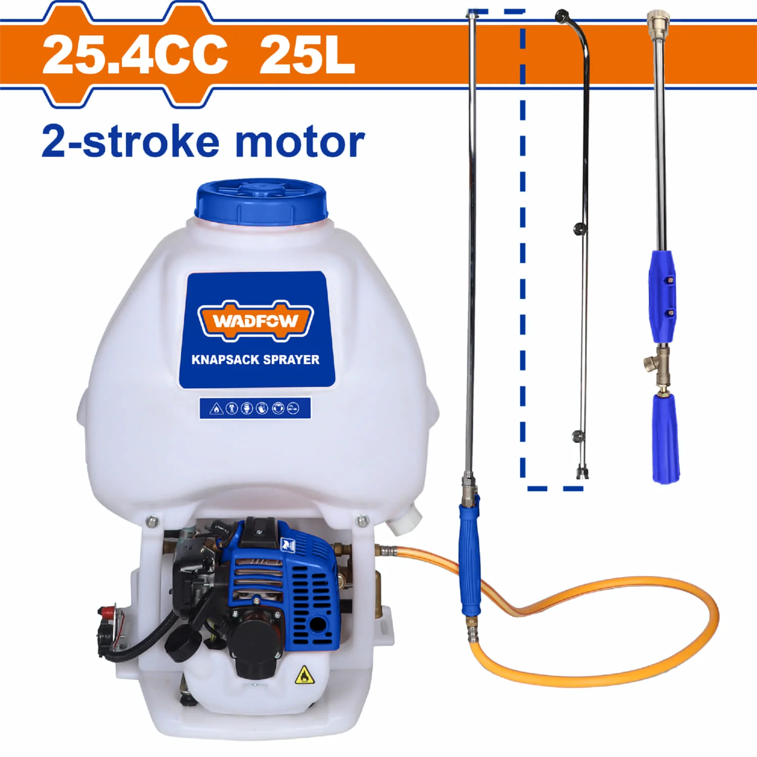 Fumigadora De Espalda Motorizada. 2 Tiempos De 25.4Cc (0.75KW). Capacidad De 25L Rociador Portátil.