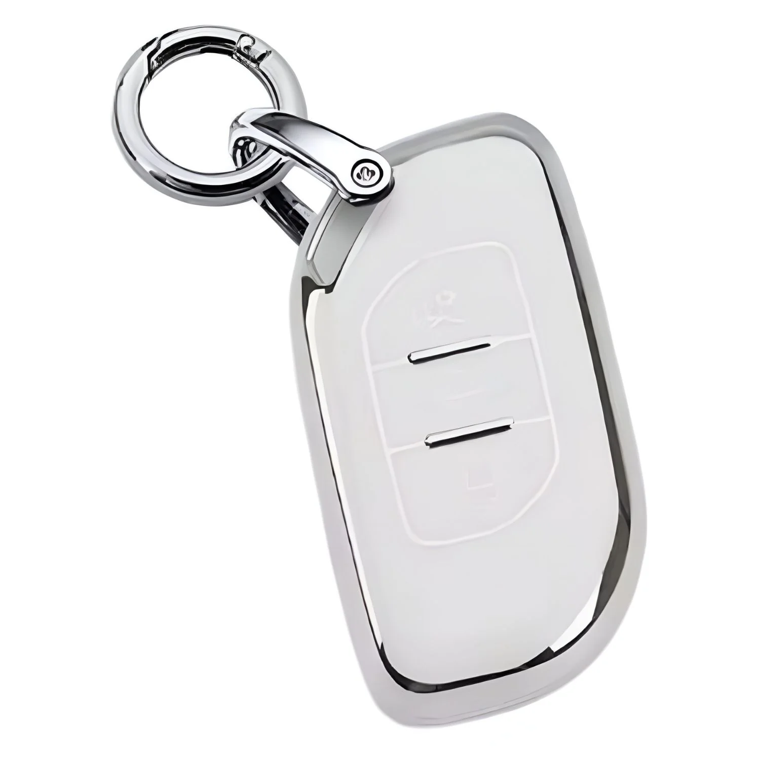 Funda Protectora Blanca Sencilla Para Llave De Forthing T5 EVO. Cover Para Control Remoto De Vehículo.