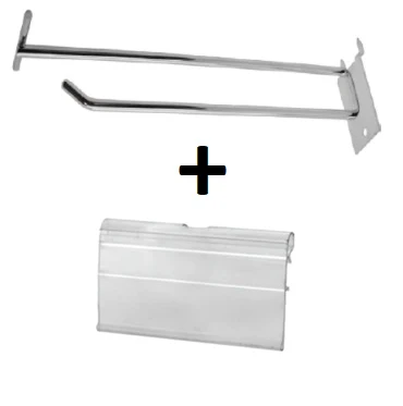 Gancho Para Exibidor Ferretero Con Soporte De Etiqueta De Precios 30Cm X 1/4" - Image 2
