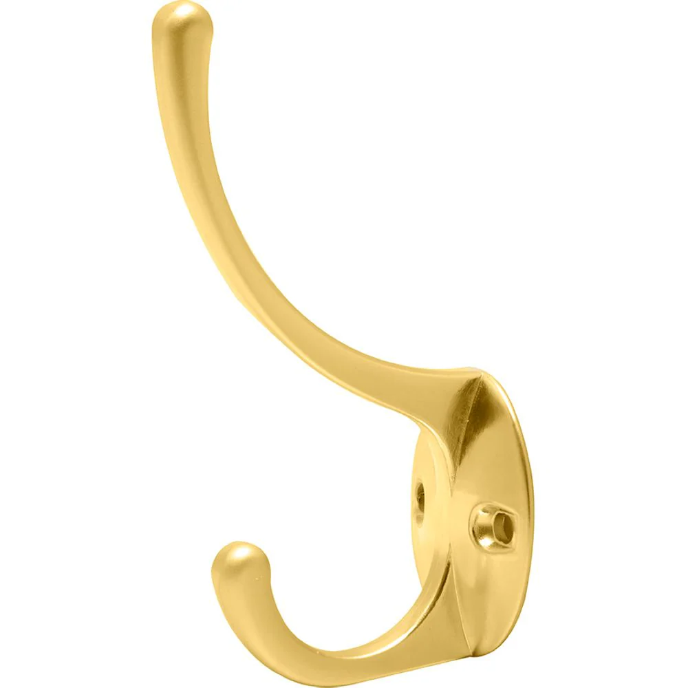 Gancho Perchero Para Sombrero Y Abrigo Latón Brillante Lock - Image 2