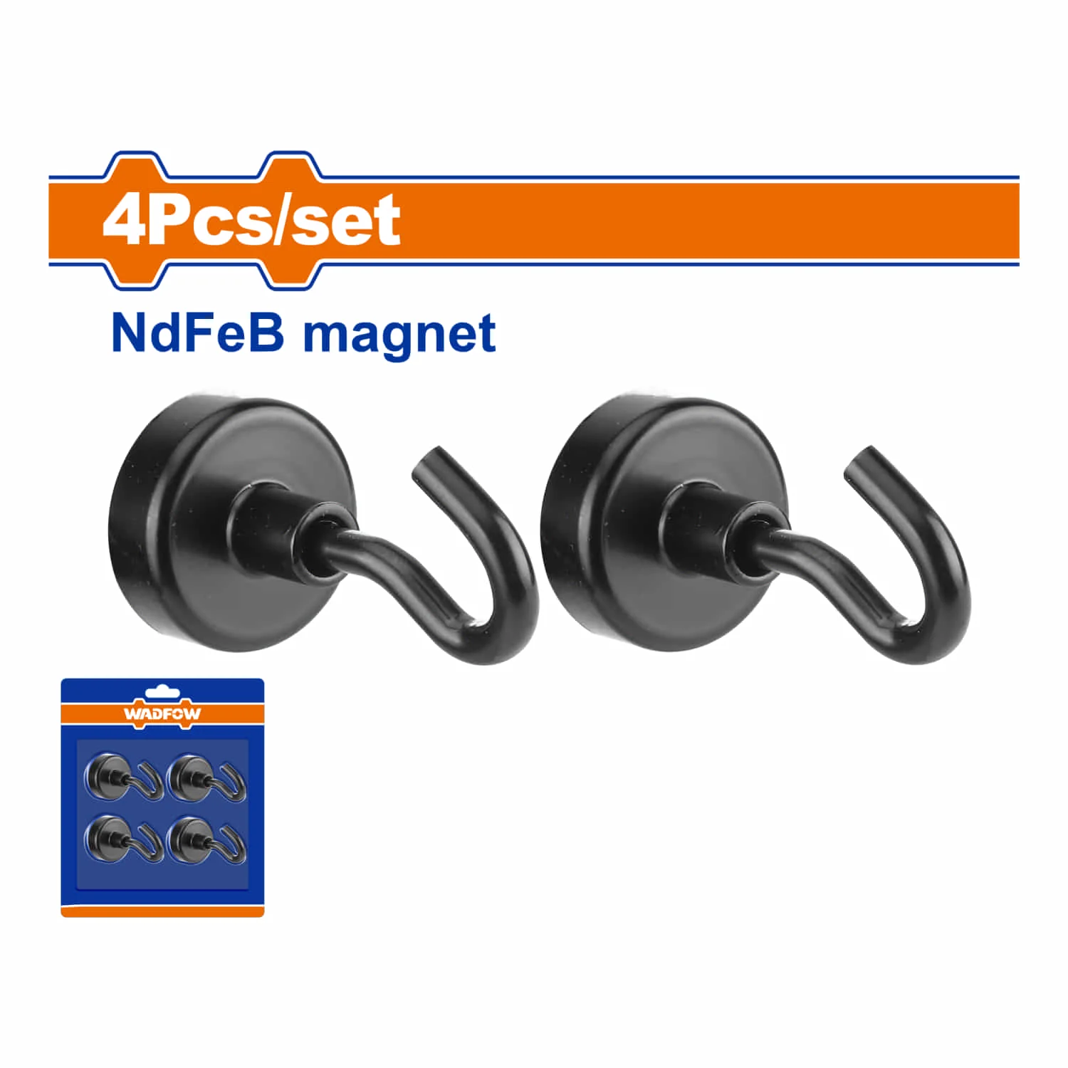 Ganchos Magnéticos Para Colgar Imanes De Neodimio (Ndfeb) Súper Fuertes. Diámetro 20Mm. Fuerza Magnética: 3Kg Tratamiento Niquelado Negro. Set De 4 Piezas. Colgador. Organizador. - Image 2