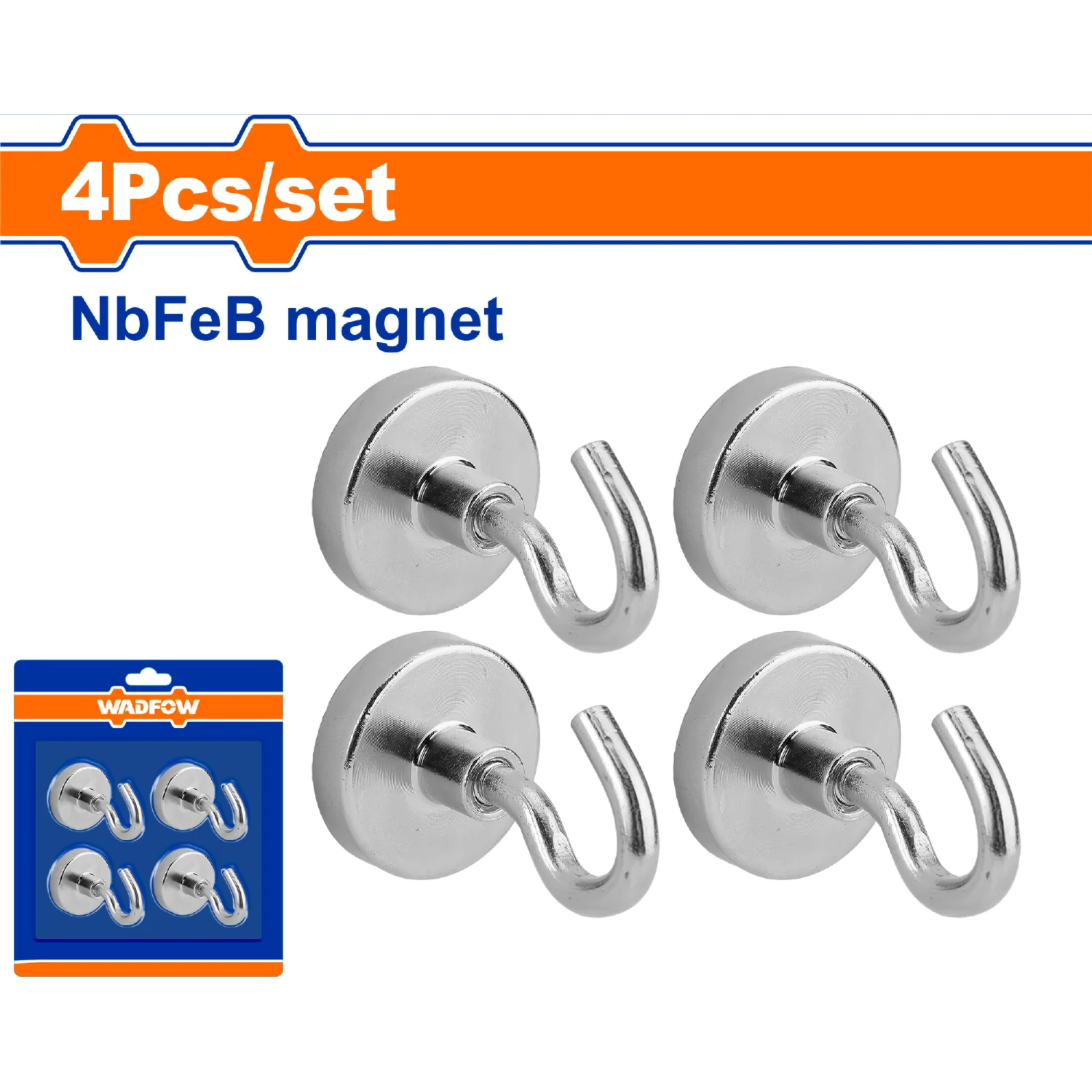 Ganchos Magnéticos Para Colgar Set De 4 Piezas. Iman Con Gancho. Fuerza: 3Kg. Colgador. Organizador Herramientas - Image 2