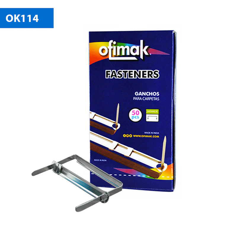 Ganchos Para Carpetas De 7Cm, Caja De 50 Ganchos, Marca Ofimak
