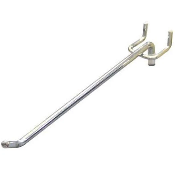 Ganchos Simple Para Colgar Productos Panel Perforado Largo 100Mm. Diam De 4Mm