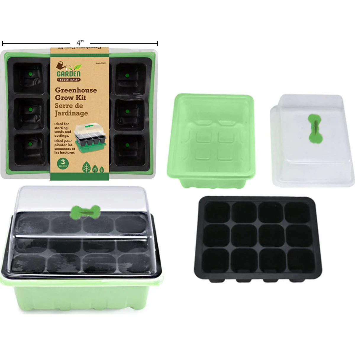 Garden E. Maceta Para Germinar Plantas De Jardín, 9.6 "X8" X2.5 " - Image 7