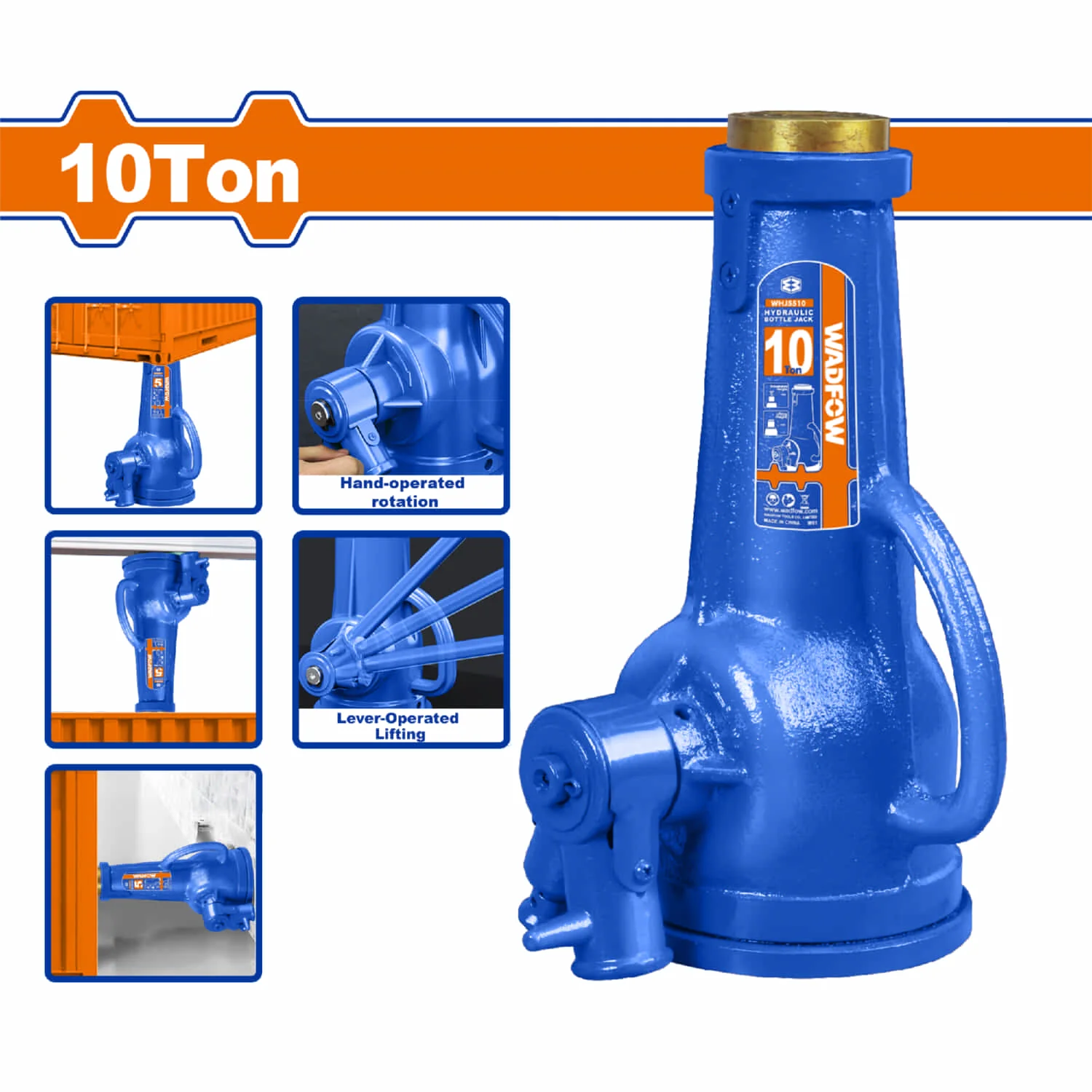 Gato De Tornillo 10 Ton. Alt. Min. 280Mm. Alt. Max: 430Mm.