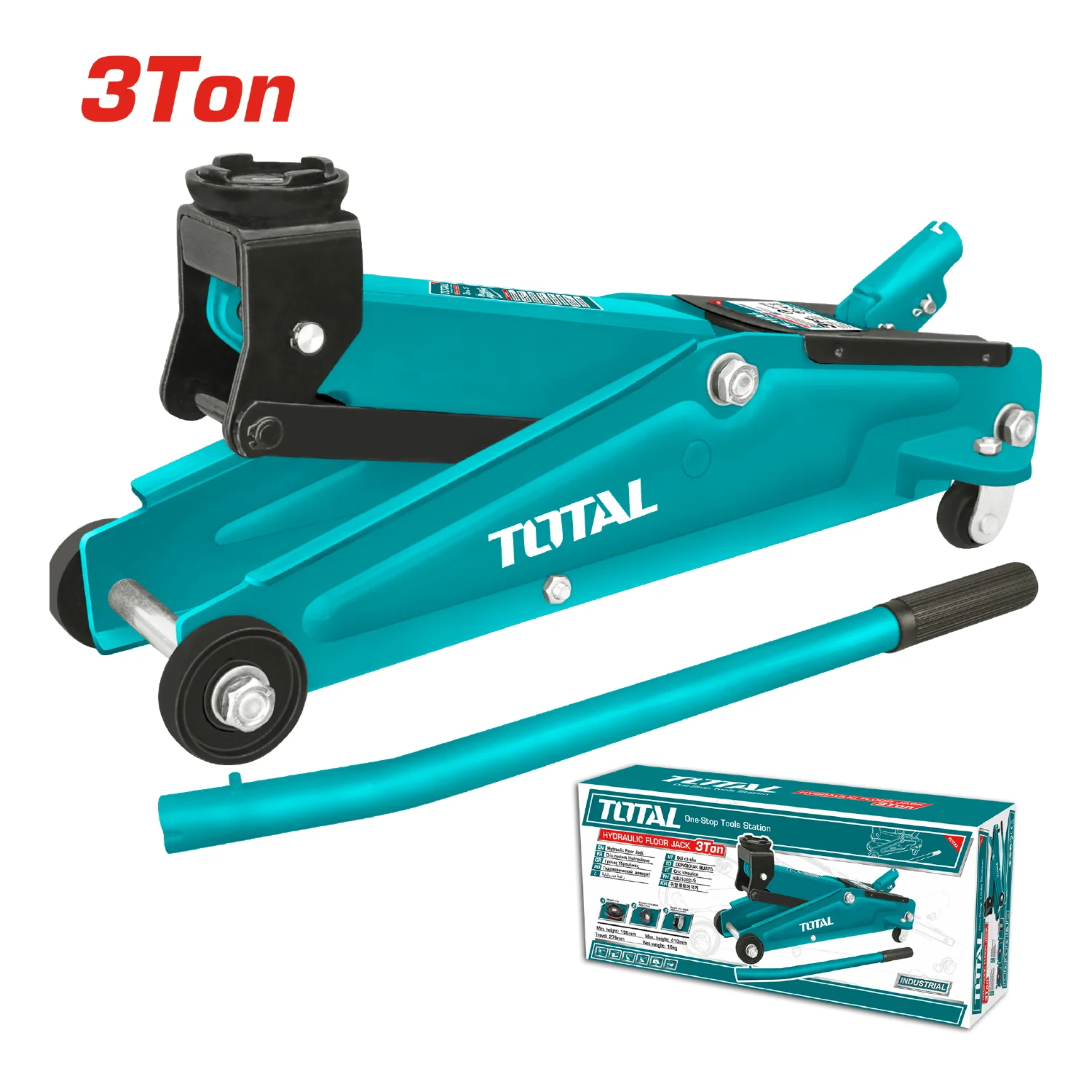 Gato Hidraulico De Patin, 3Ton, Altura Min135mm Max410mm, Recorrido 275Mm, Peso 17Kg - Image 2