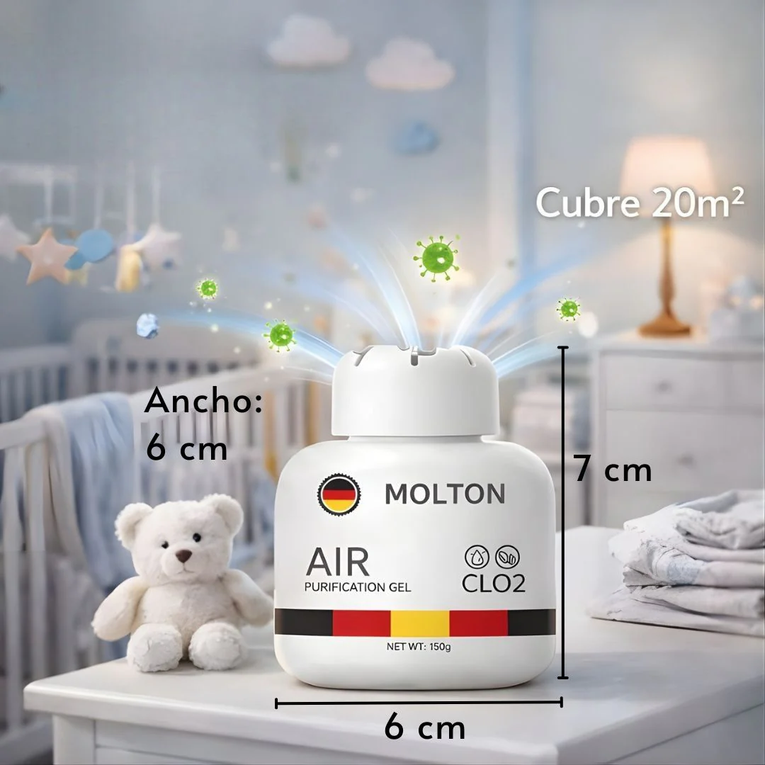 Gel Purificador De Aire CLO2 (200G). Eliminador De Malos Olores. Desinfectante Ambiental Para Hasta 20M². Neutraliza Bacterias. - Image 3