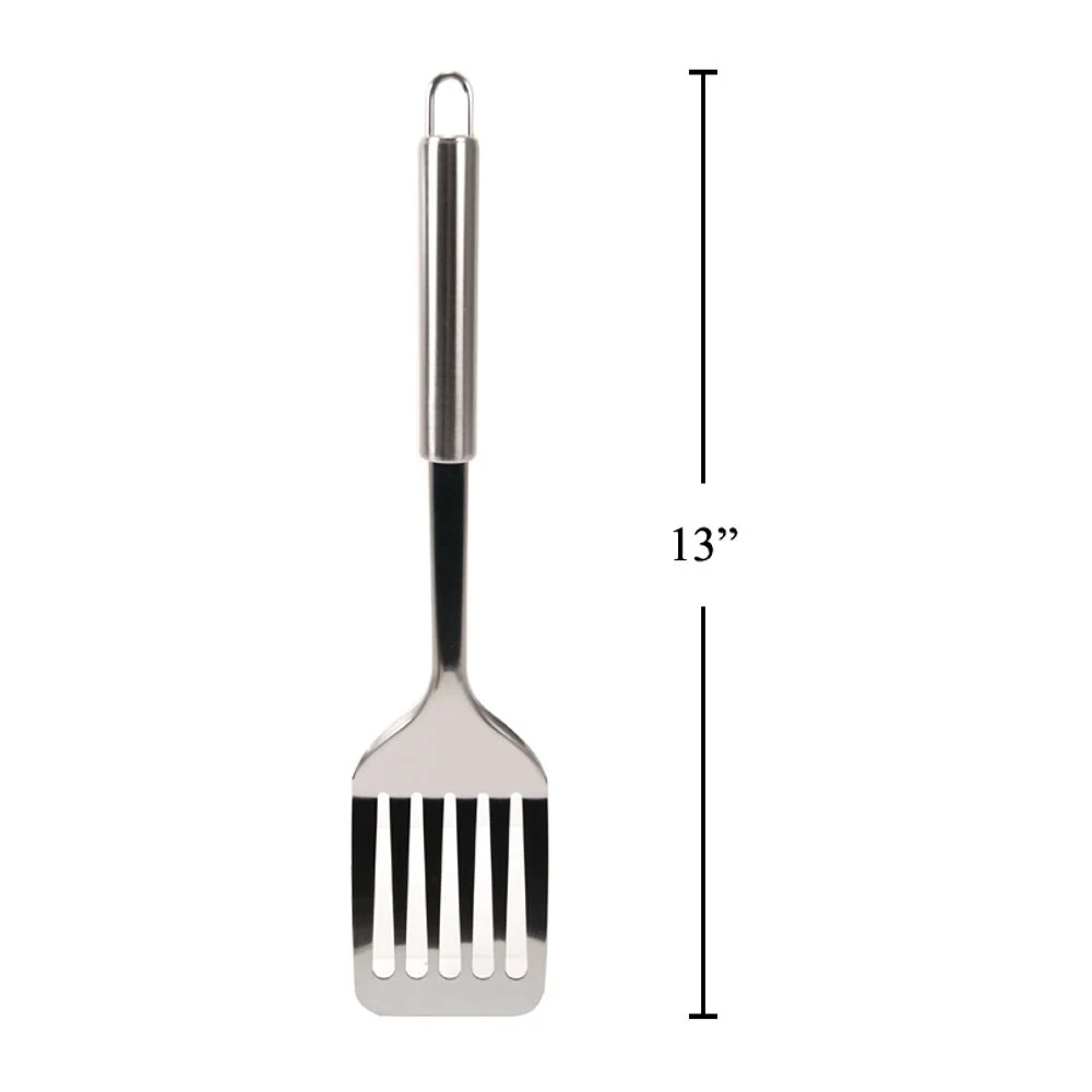 Girador Ranurado Luciano De 12,75 "En L, Acero Inoxidable, Etiqueta Colgante - Image 3