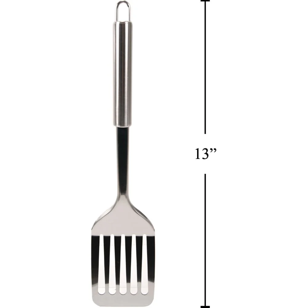 Girador Ranurado Luciano De 12,75 "En L, Acero Inoxidable, Etiqueta Colgante - Image 4