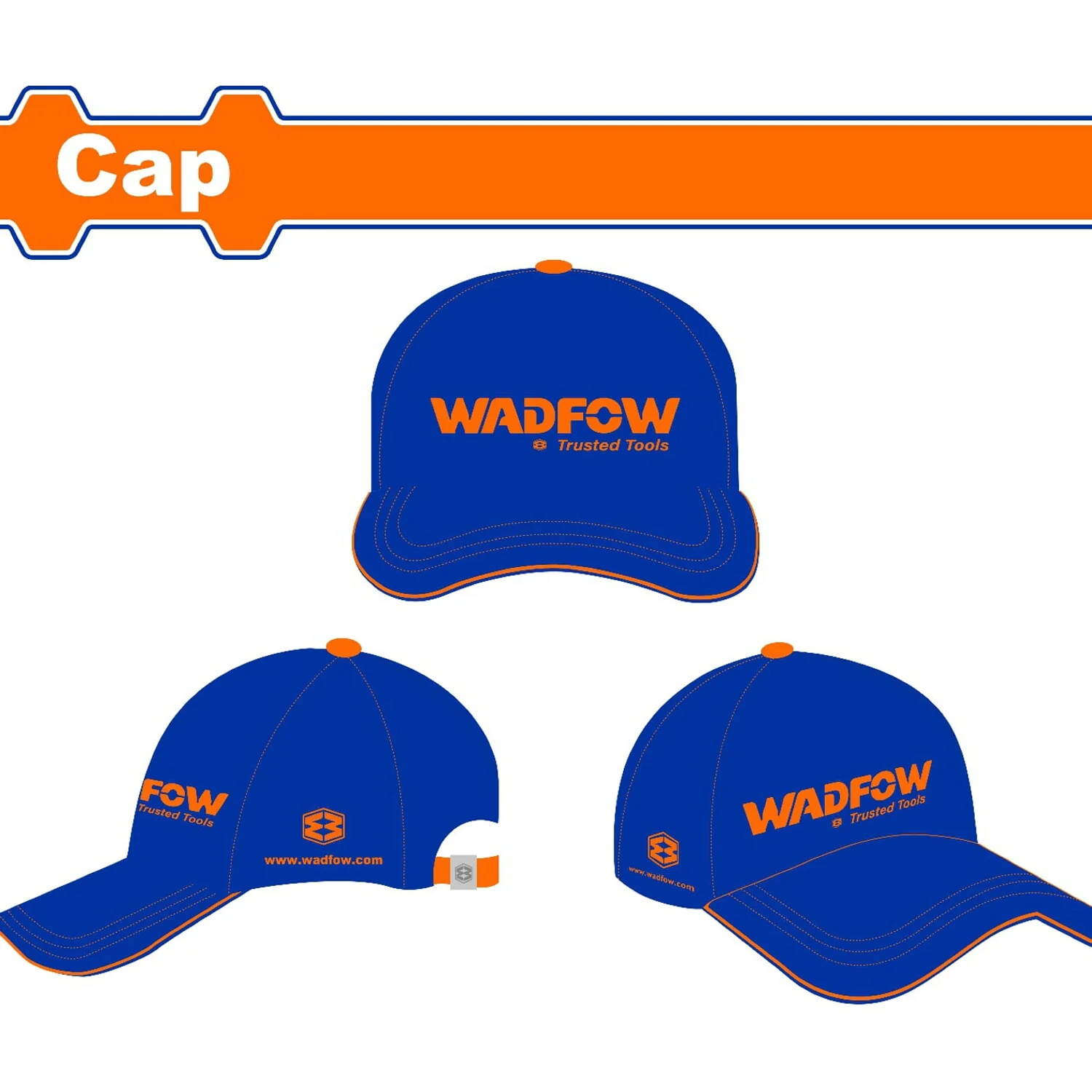 Gorra De Polyester Wadfow. Perimetro: 58Cm. Color Azul. - Image 2