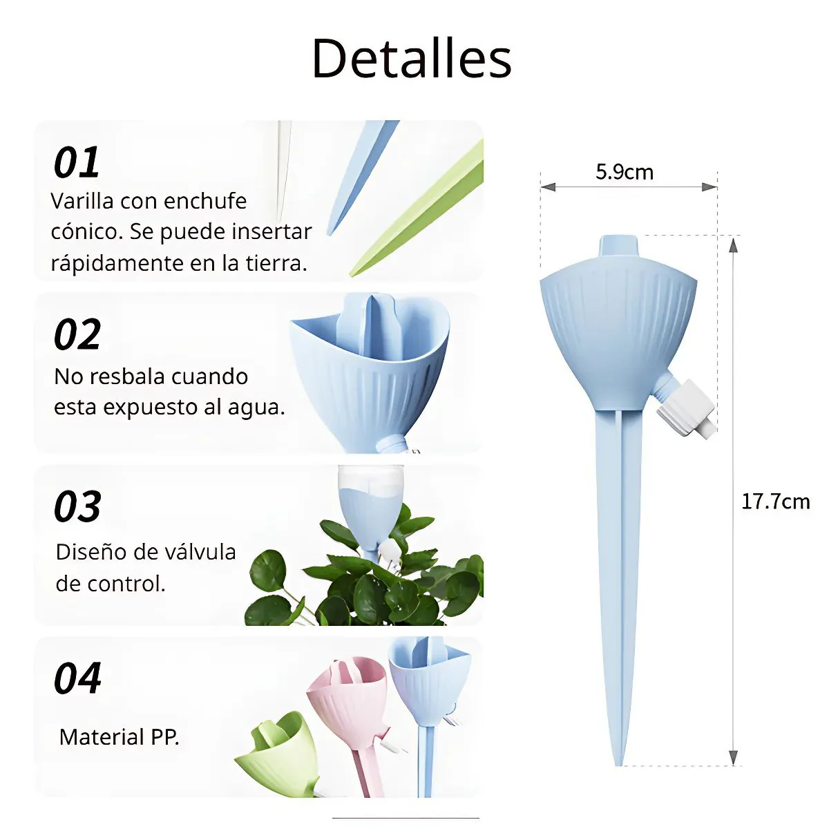 Goteador De Agua Para Plantas. Riego Por Goteo Ajustable Para Plantas En Macetas. Autorriego. - Image 5