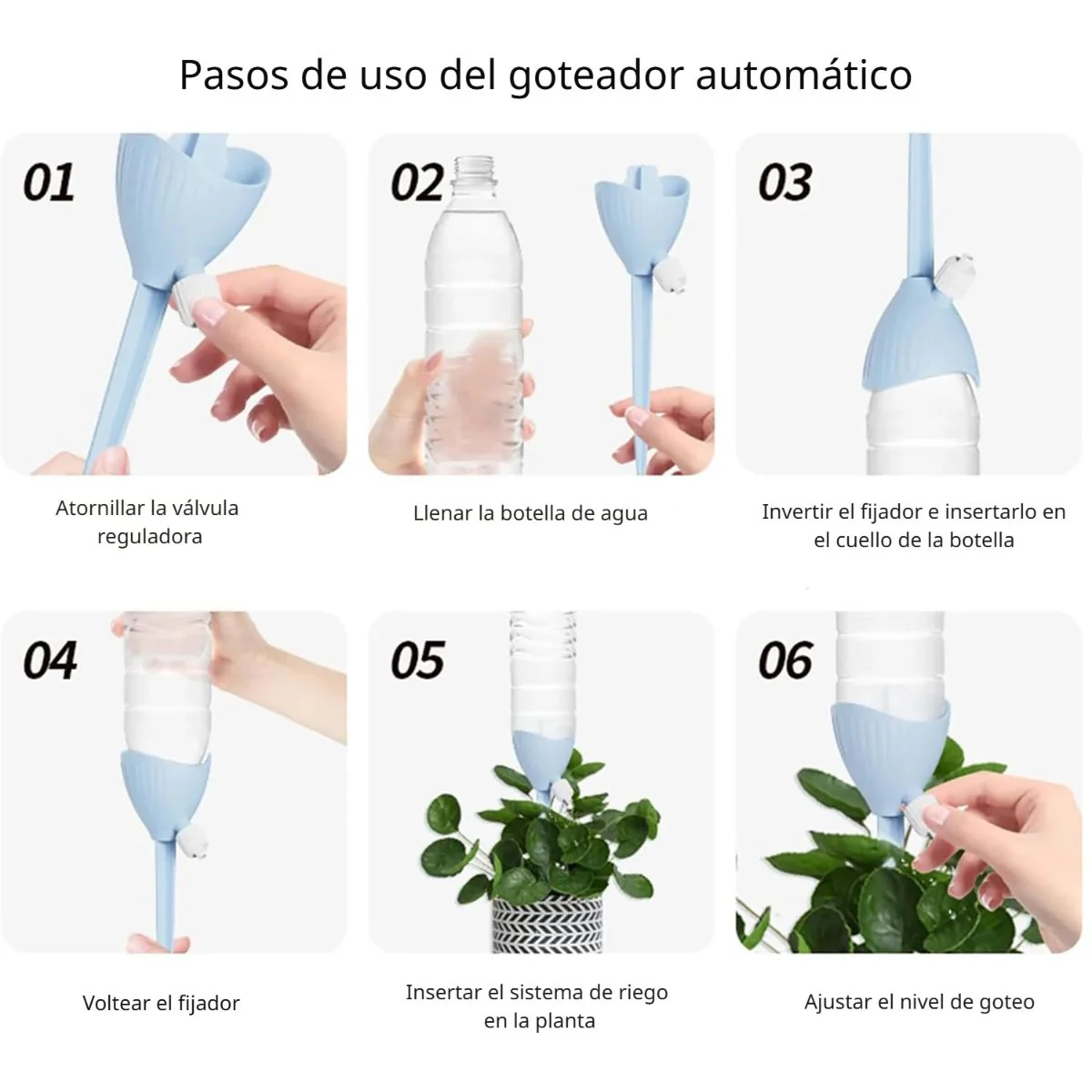 Goteador De Agua Para Plantas. Riego Por Goteo Ajustable Para Plantas En Macetas. Autorriego. - Image 6