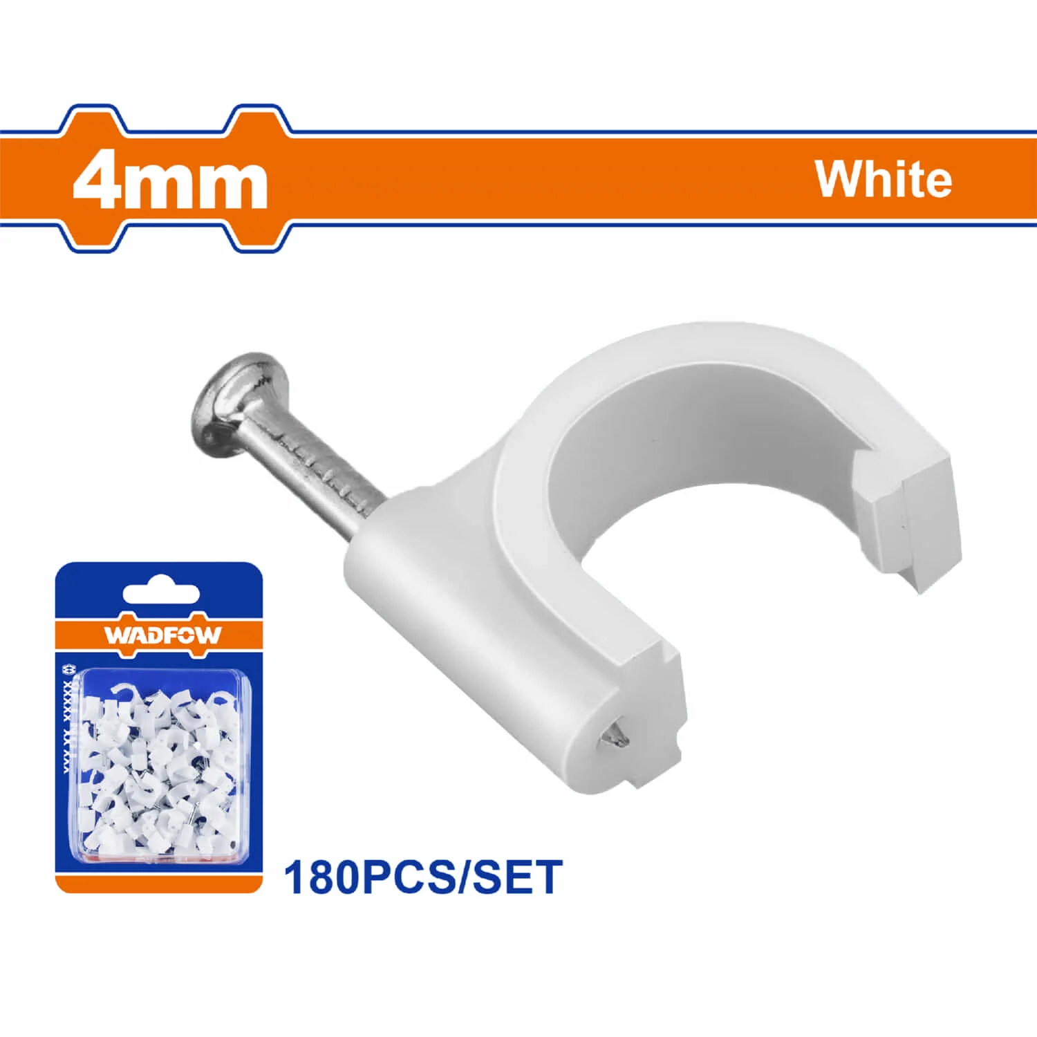 Grapas Clavijas Para Cable Coaxial Blanco. Set. Protege La Cubierta Del Cable. - Image 2