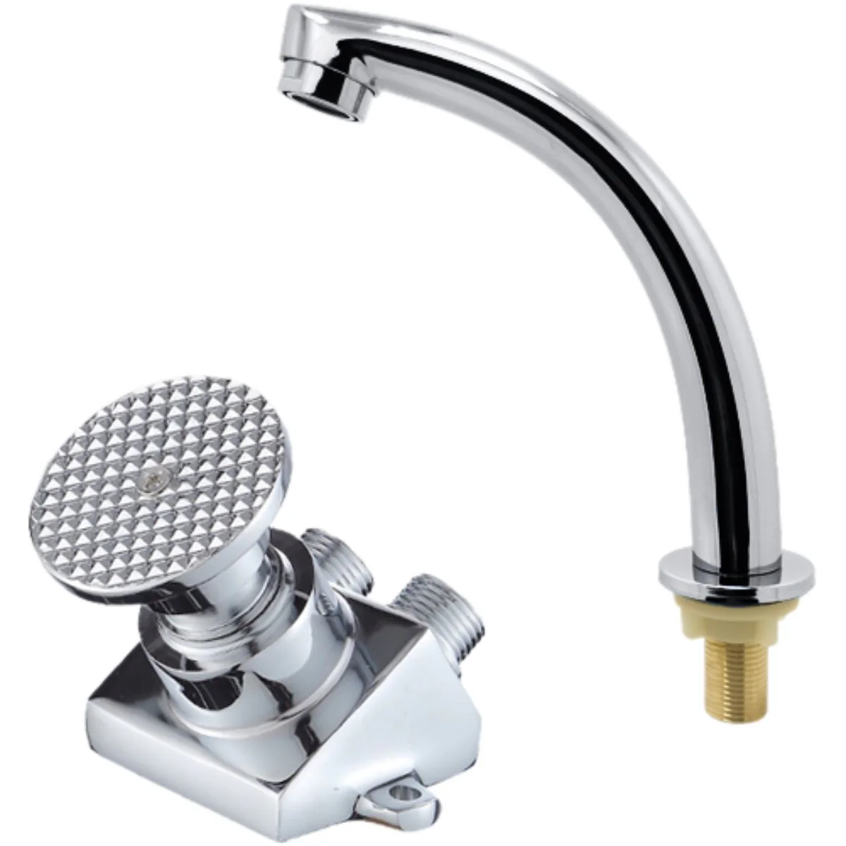 Grifo Con Válvula De Pie. Llave De Lavamanos Con Palanca De Pedal. Manos Libres. Llave Sin Contactor