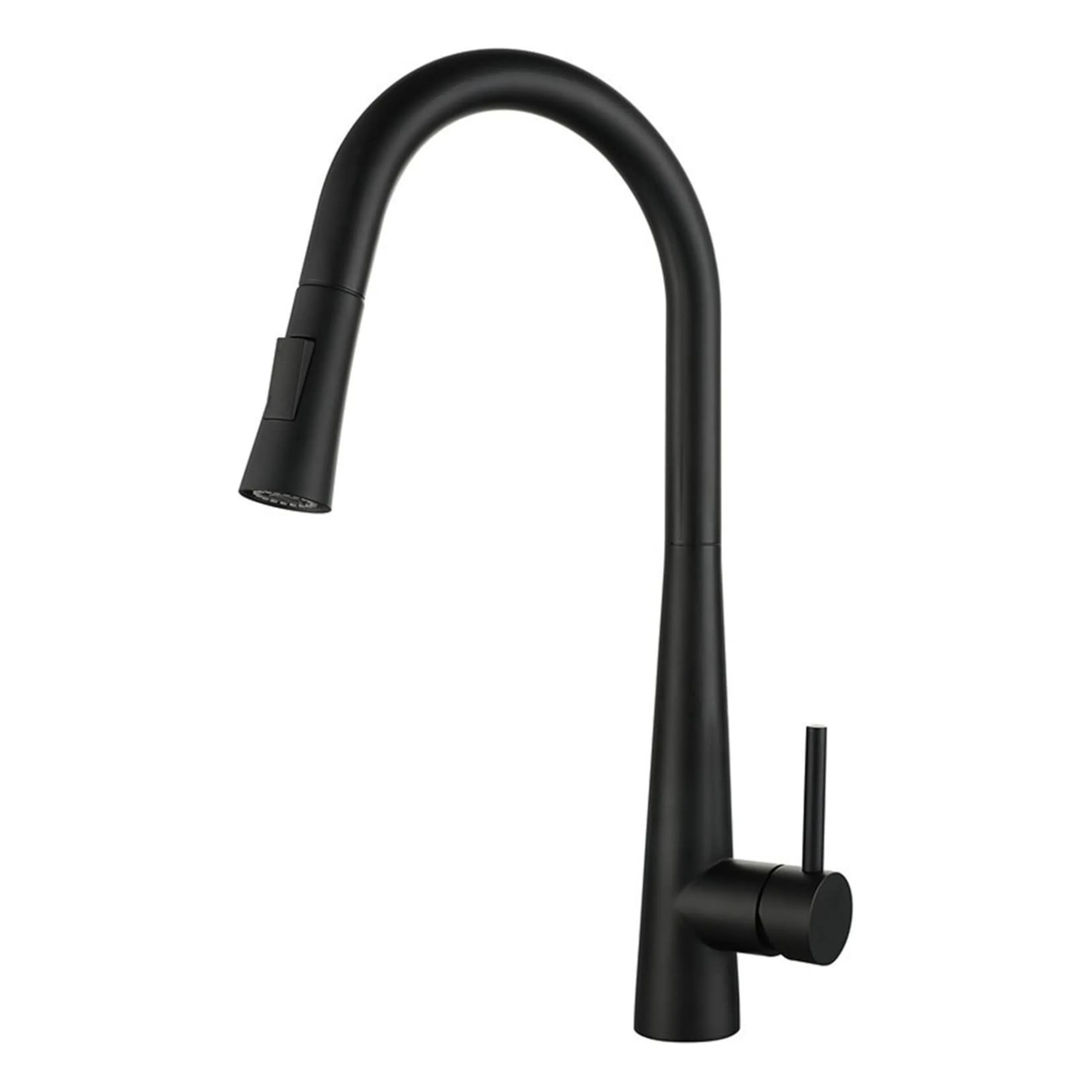 Grifo De Fregadero. Color Negro. Acero Inoxidable. Pluma Llave Para Fregador De Cocina. Cuello Cisne.