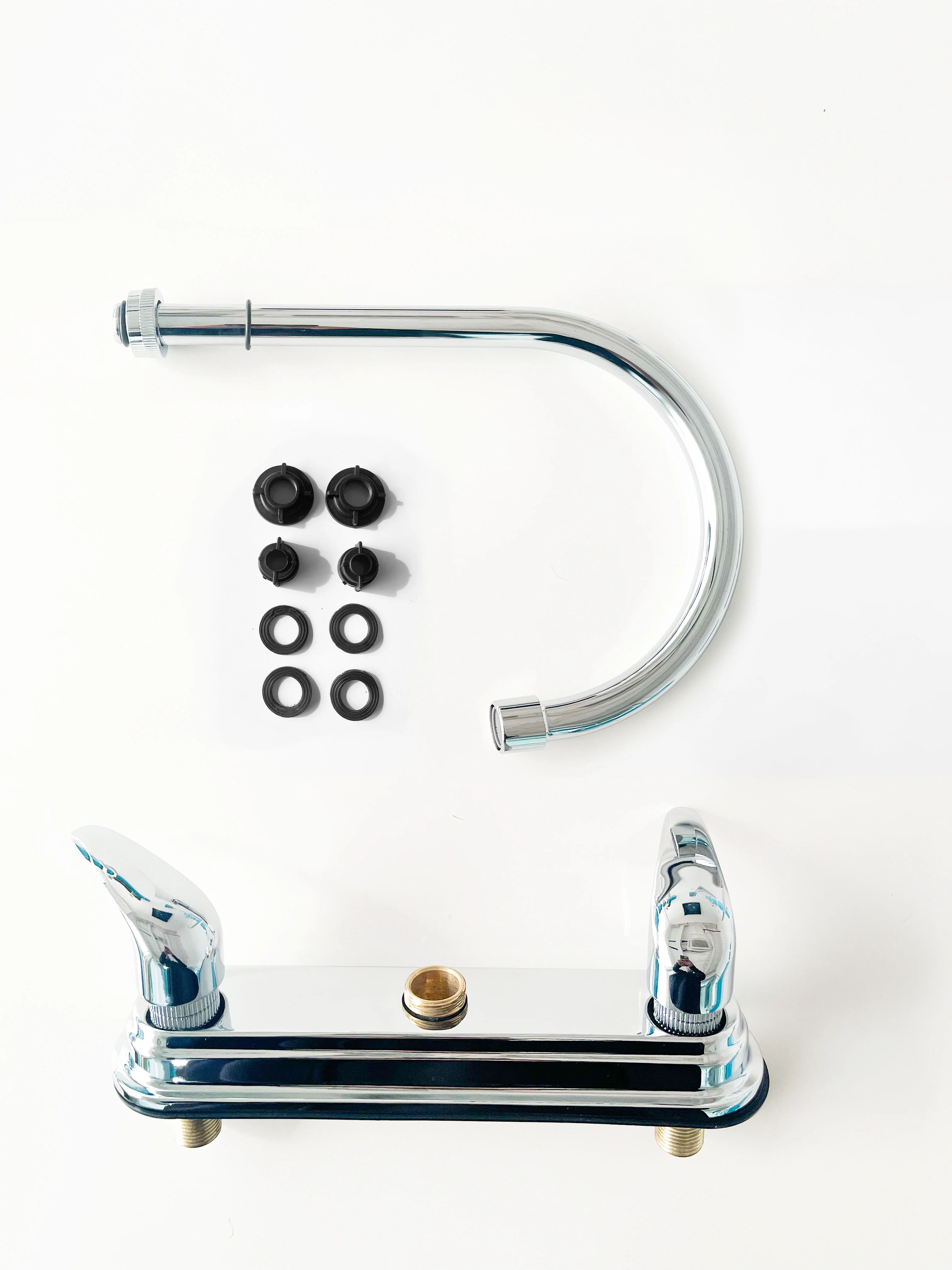 Grifo De Fregador Rigido 8" Mezclador Con 2 Manerales. NESSATI - Image 2