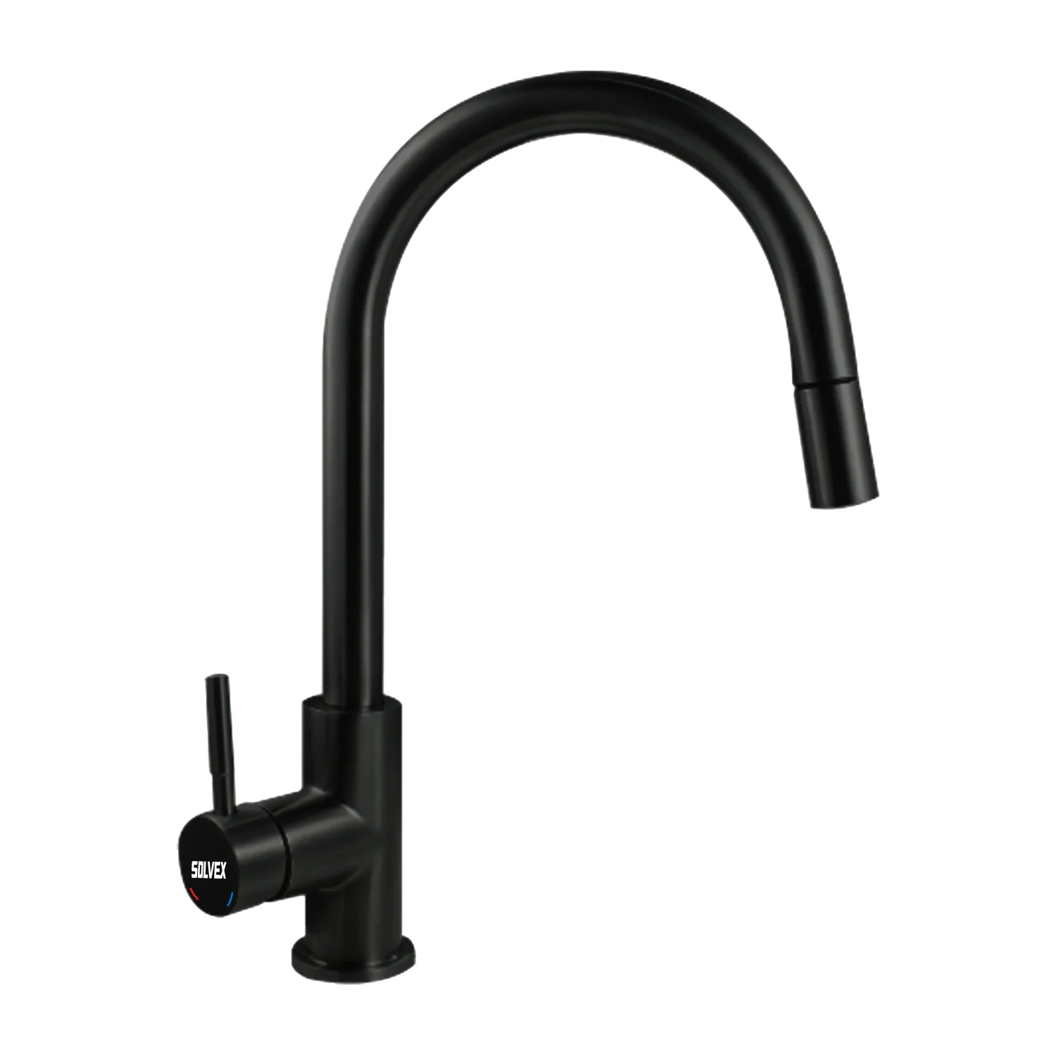 Grifo De Fregador De Acero Inoxidable. Pluma Llave Mezcladora Para Cocina Con Manguera Extensible De 1.5 M. Color Negro. - Image 2
