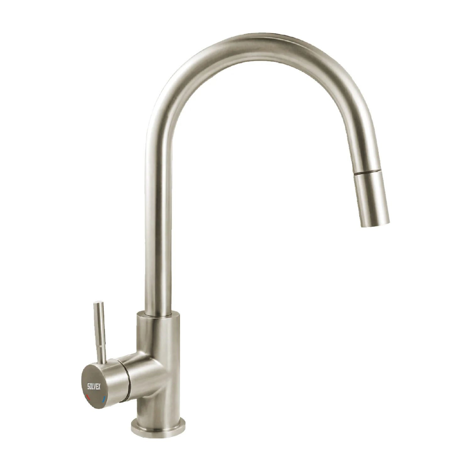 Grifo De Fregador De Acero Inoxidable. Pluma Llave Mezcladora Para Cocina De Cuello Alto Con Manguera Extensible De 1.5 M. - Image 2