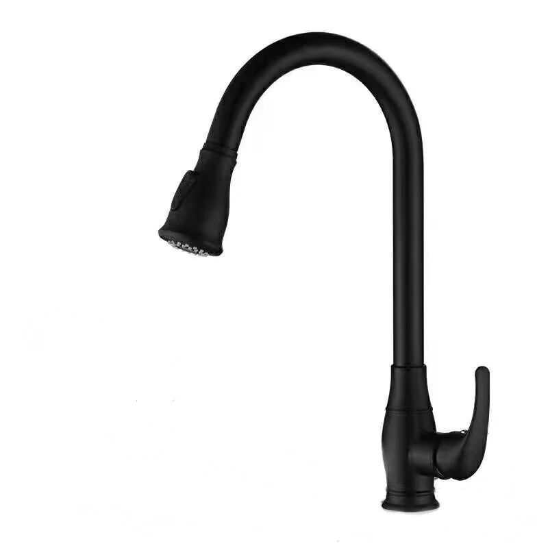 Grifo Mezclador Monomando De Cocina Bronce Acabado Negro Alta Calidad NESSATI
