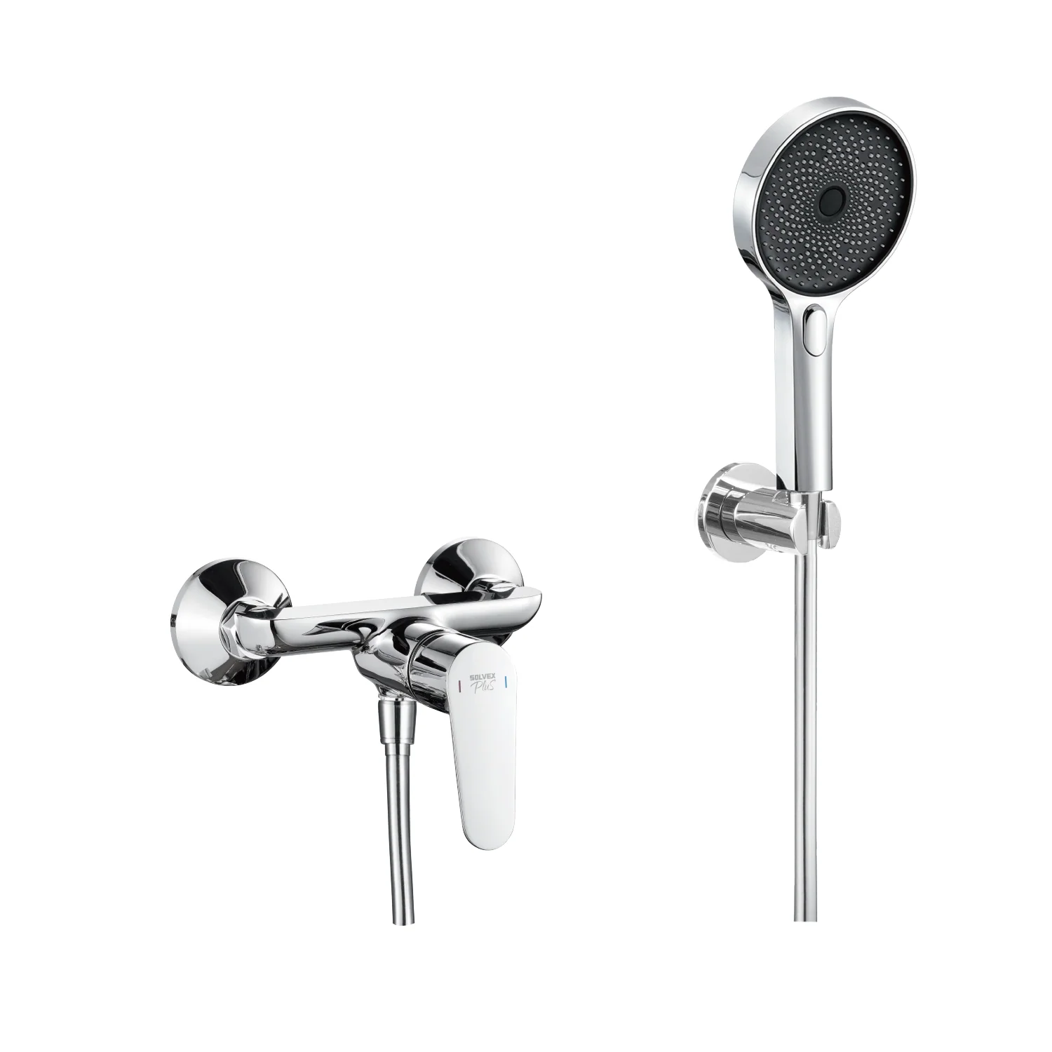 Grifo Para Baño De Pared. Incluye Ducha Teléfono De 3 Funciones Y Manguera Flexible. Llave Pluma Color Cromado. Garantía De Por Vida. - Image 2