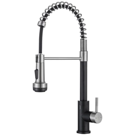 Grifo Con Sensor Para Fregador De Cocina De Acero Inoxidable Con Manguera Extraíble (JASPE)