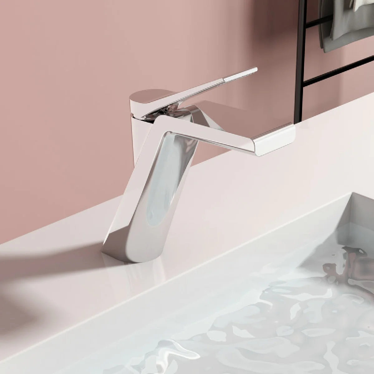 Grifo Para Lavamanos 25 Cm Monomando Pluma Lavabo Cromado Silver Brillante De Alta Calidad - Image 2