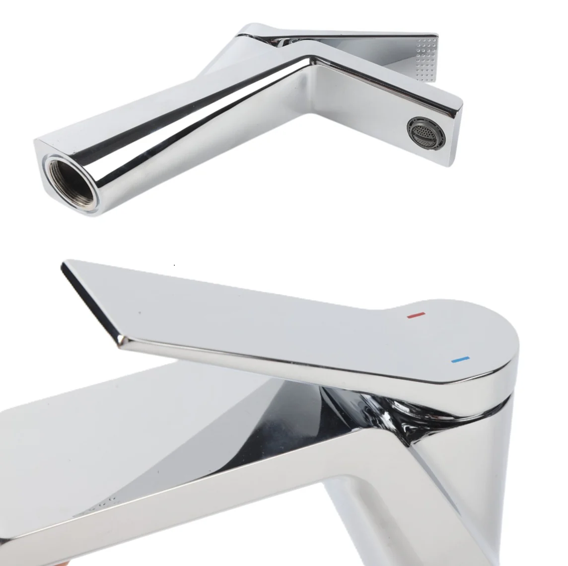 Grifo Para Lavamanos 25 Cm Monomando Pluma Lavabo Cromado Silver Brillante De Alta Calidad - Image 3